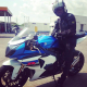 DJ Arafat on his motorbike